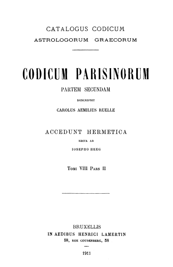 Cover of CCAG Vol. 8b