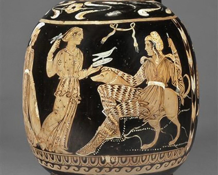 Ἡ &kappa;&rho;ί&sigma;&eta; &tau;&omicron;ῦ &Pi;ά&rho;&iota;&delta;&omicron;&sigmaf;, Ἀ&phi;&rho;&omicron;&delta;ί&tau;&eta; &kappa;&alpha;ὶ &Pi;ά&rho;&iota;&sigmaf;