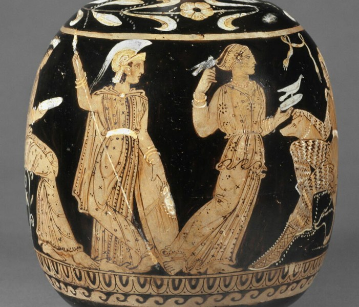 Ἡ &kappa;&rho;ί&sigma;&eta; &tau;&omicron;ῦ &Pi;ά&rho;&iota;&delta;&omicron;&sigmaf;, Ἀ&theta;&eta;&nu;ᾶ &kappa;&alpha;ὶ Ἀ&phi;&rho;&omicron;&delta;ί&tau;&eta;