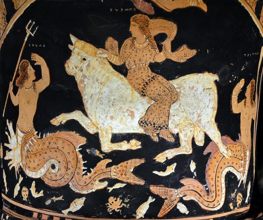 &Epsilon;ὐ&rho;ώ&pi;&eta; ἐ&pi;ὶ &tau;&alpha;ύ&rho;&omicron;&upsilon;, &Tau;&rho;ί&tau;&omega;&nu; &kappa;&alpha;ὶ &Sigma;&kappa;ύ&lambda;&lambda;&alpha;