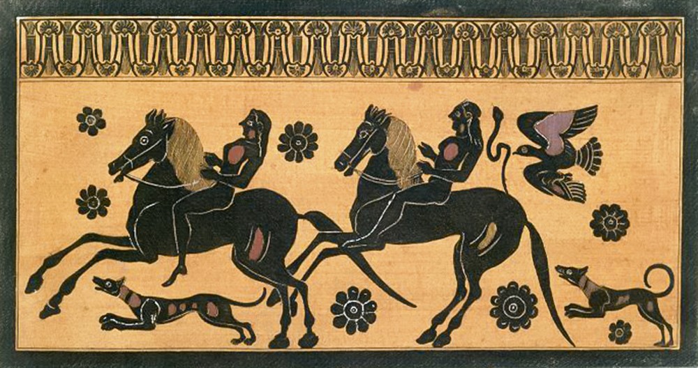 &Delta;&iota;ό&sigma;&kappa;&omicron;&upsilon;&rho;&omicron;&iota;, ἀ&rho;&chi;&alpha;ϊ&kappa;ὴ ἀ&gamma;&gamma;&epsilon;&iota;&omicron;&gamma;&rho;&alpha;&phi;ί&alpha;