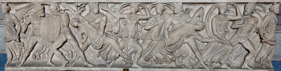 Ἡ ἀ&pi;&alpha;&gamma;&omega;&gamma;ὴ &tau;ῶ&nu; &Lambda;&epsilon;&upsilon;&kappa;&iota;&pi;&pi;ί&delta;&omega;&nu;, &rho;&omega;&mu;&alpha;ϊ&kappa;ὴ &sigma;&alpha;&rho;&kappa;&omicron;&phi;ά&gamma;&omicron;&sigmaf;