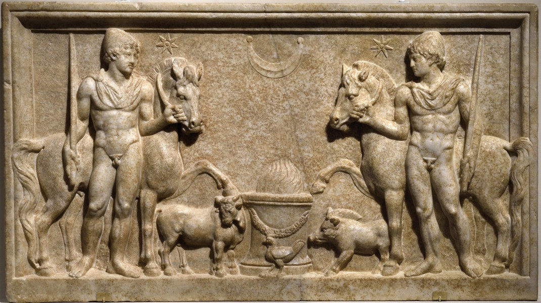 &Delta;&iota;ό&sigma;&kappa;&omicron;&upsilon;&rho;&omicron;&iota;, &rho;&omega;&mu;&alpha;ϊ&kappa;ὸ ἀ&nu;ά&gamma;&lambda;&upsilon;&phi;&omicron;