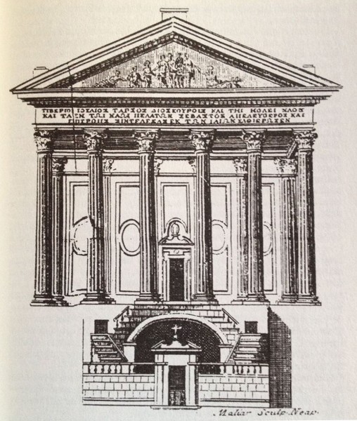 &Nu;&alpha;ὸ&sigmaf; &Delta;&iota;&omicron;&sigma;&kappa;&omicron;ύ&rho;&omega;&nu;, ἀ&rho;&chi;&alpha;ί&alpha; &rho;&omega;&mu;&alpha;ϊ&kappa;ὴ Ἀ&gamma;&omicron;&rho;ά