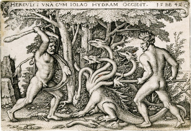 Ἡ&rho;&alpha;&kappa;&lambda;ῆ&sigmaf;, Ἰό&lambda;&alpha;&omicron;&sigmaf; &kappa;&alpha;ὶ Ὕ&delta;&rho;&alpha;, &epsilon;ἰ&kappa;&omicron;&nu;&omicron;&gamma;&rho;&alpha;&phi;ί&alpha;