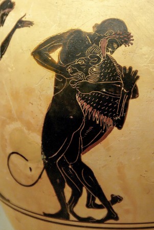 Ἡ &pi;ά&lambda;&eta; &tau;&omicron;ῦ Ἡ&rho;&alpha;&kappa;&lambda;έ&omicron;&upsilon;&sigmaf; &mu;ὲ &tau;ὸ&nu; &Lambda;έ&omicron;&nu;&tau;&alpha;