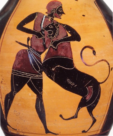 Ὁ Ἡ&rho;&alpha;&kappa;&lambda;ῆ&sigmaf; &pi;&alpha;&lambda;&epsilon;ύ&epsilon;&iota; &mu;ὲ &tau;ὸ&nu; &Lambda;έ&omicron;&nu;&tau;&alpha;