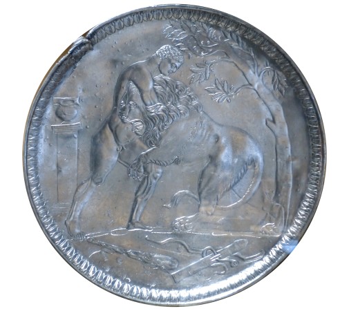 Ἡ &pi;ά&lambda;&eta; &tau;&omicron;ῦ Ἡ&rho;&alpha;&kappa;&lambda;έ&omicron;&upsilon;&sigmaf; &mu;ὲ &tau;ὸ&nu; &Lambda;έ&omicron;&nu;&tau;&alpha;