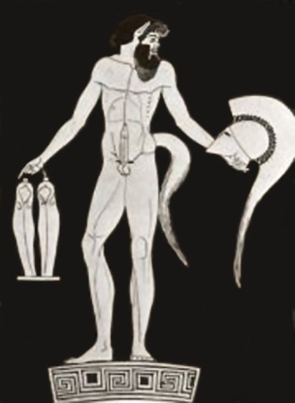 &Sigma;ά&tau;&upsilon;&rho;&omicron;&sigmaf;, &phi;έ&rho;&omega;&nu; &pi;&omicron;&lambda;&epsilon;&mu;&iota;&kappa;ὴ ἐ&xi;ά&rho;&tau;&upsilon;&sigma;&eta;