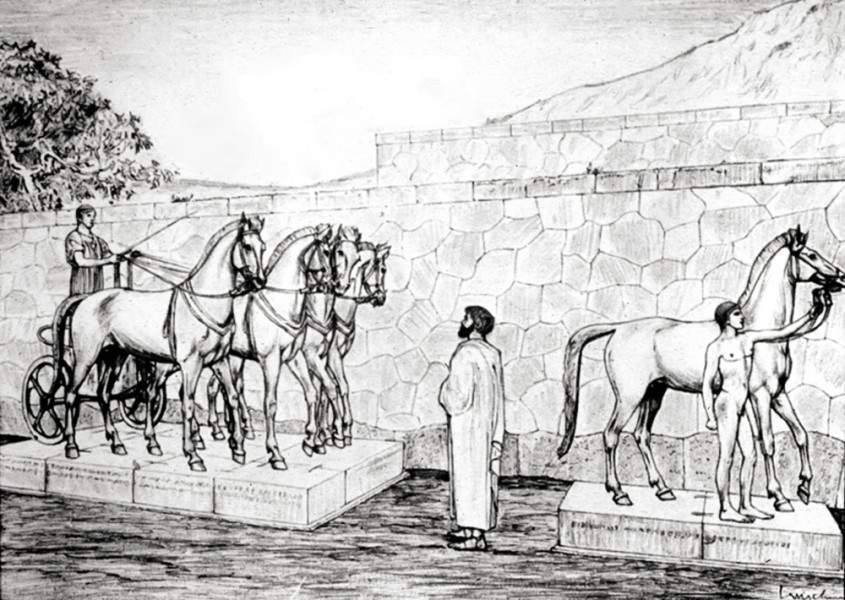 Ὁ Ἡ&nu;ί&omicron;&chi;&omicron;&sigmaf; &tau;ῶ&nu; &Delta;&epsilon;&lambda;&phi;ῶ&nu;, &epsilon;ἰ&kappa;&omicron;&nu;&omicron;&gamma;&rho;&alpha;&phi;ί&alpha;