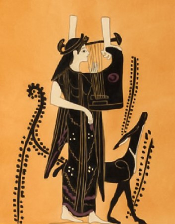 Ἅ&rho;&tau;&epsilon;&mu;&iota;&sigmaf; Ἐ&lambda;&alpha;&phi;&eta;&beta;ό&lambda;&omicron;&sigmaf;, &epsilon;ἰ&kappa;&omicron;&nu;&omicron;&gamma;&rho;&alpha;&phi;ί&alpha;